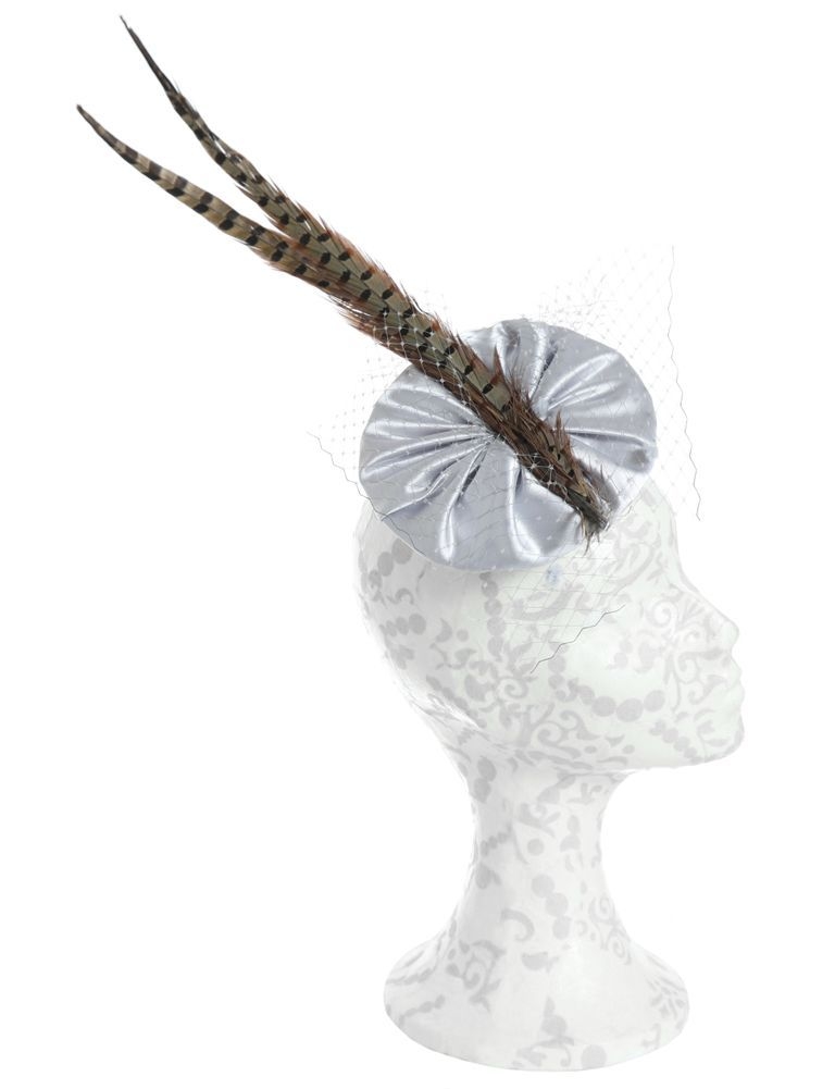 Tocado Plato pluma Bohochic 2